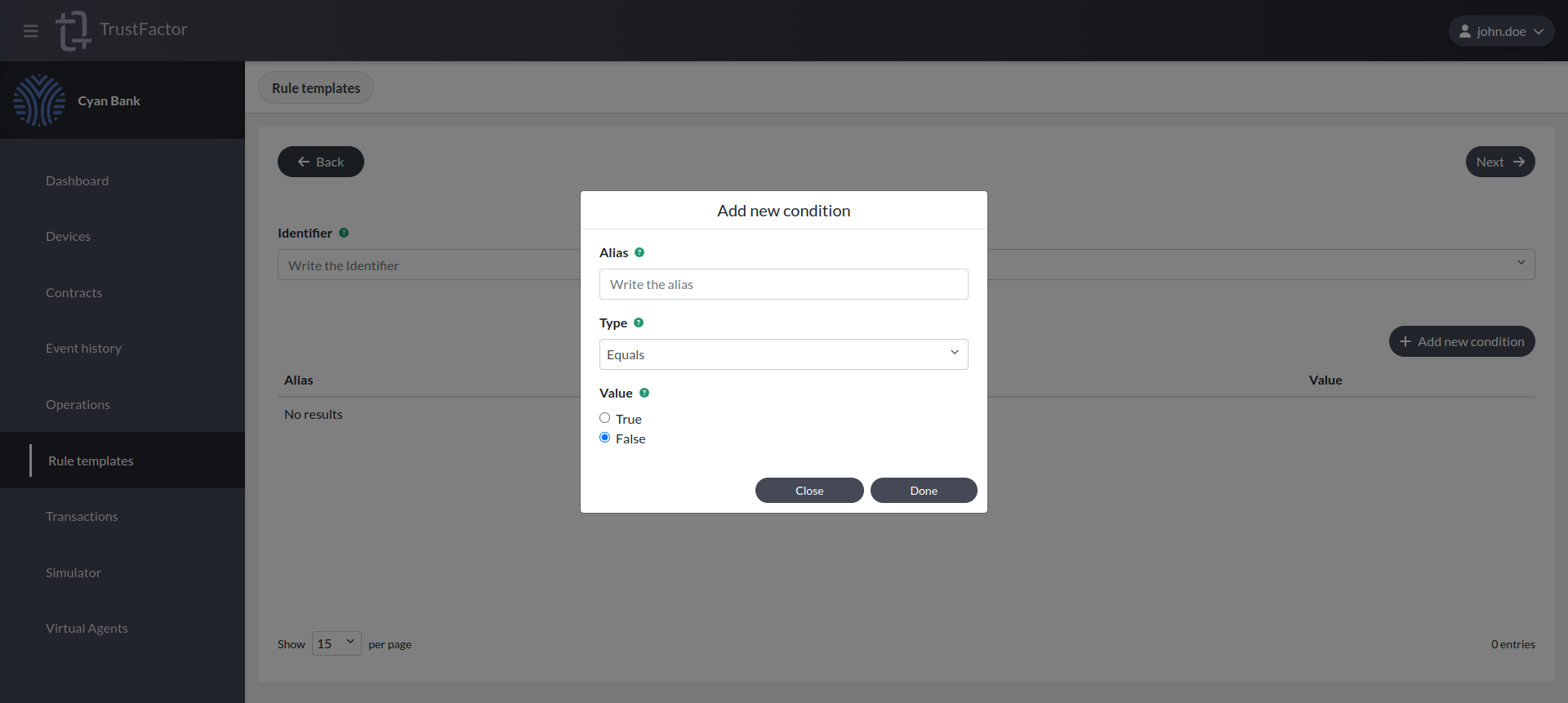 Rule Templates (Booleans) Rule Templates (Booleans)