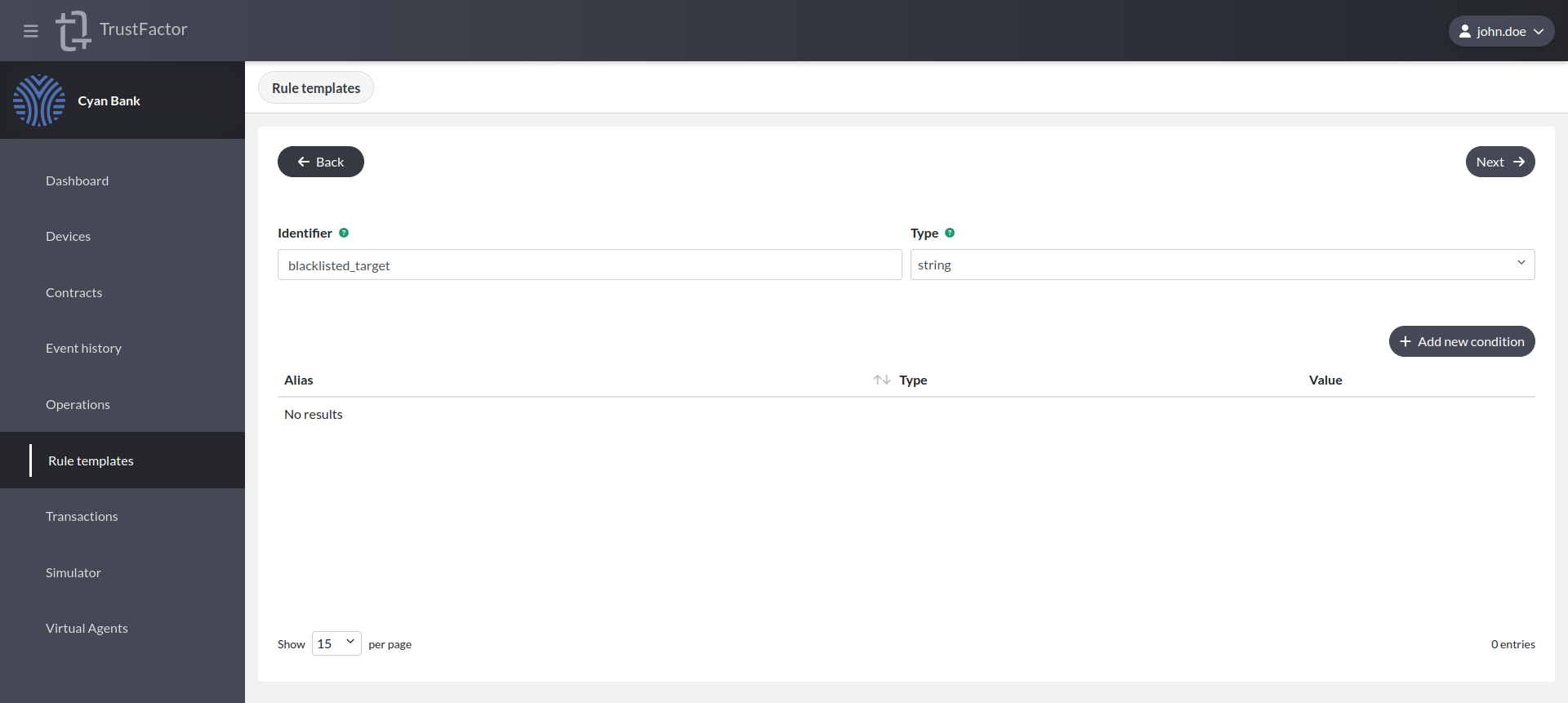 Rule Templates (String Blacklist) Rule Templates (String Blacklist)