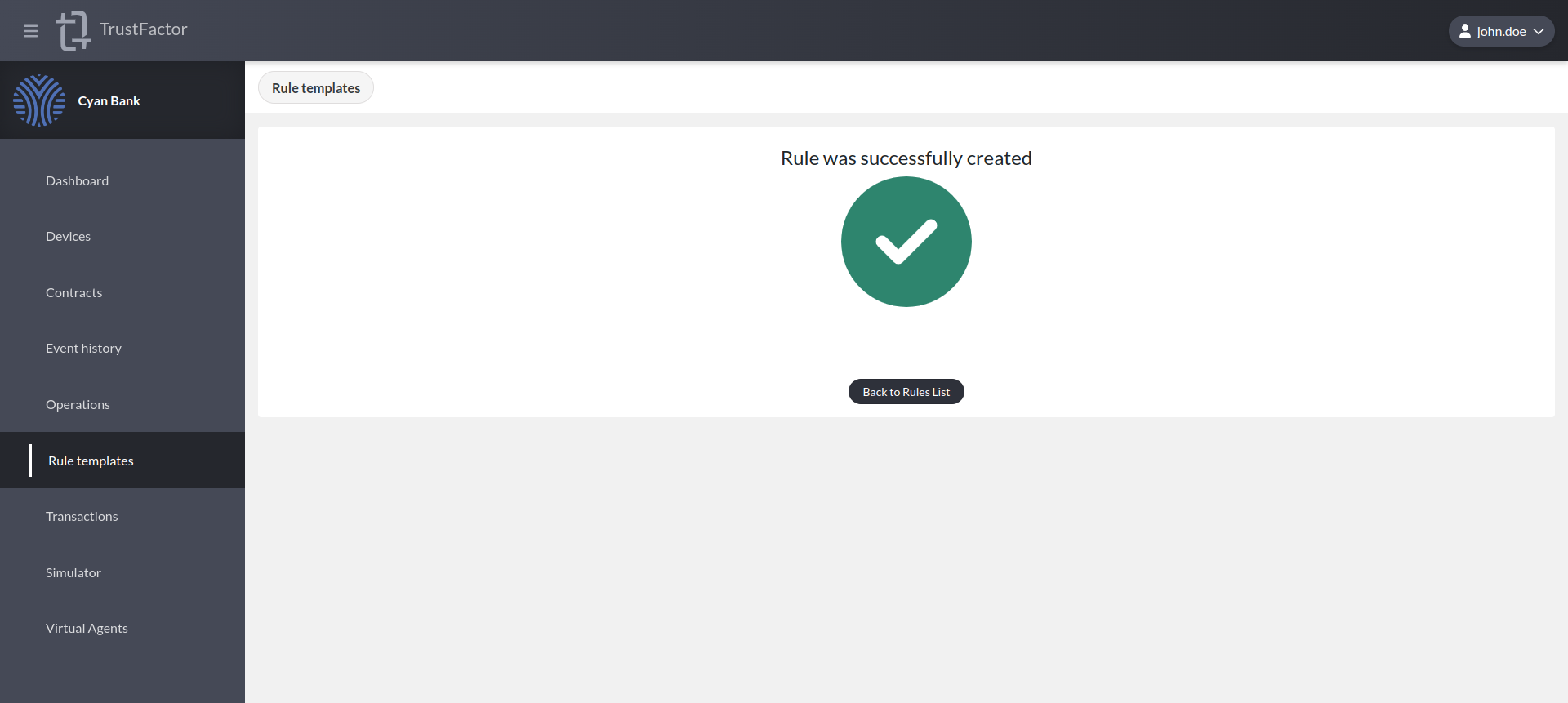 Rule Templates (Success) Rule Templates (Success)