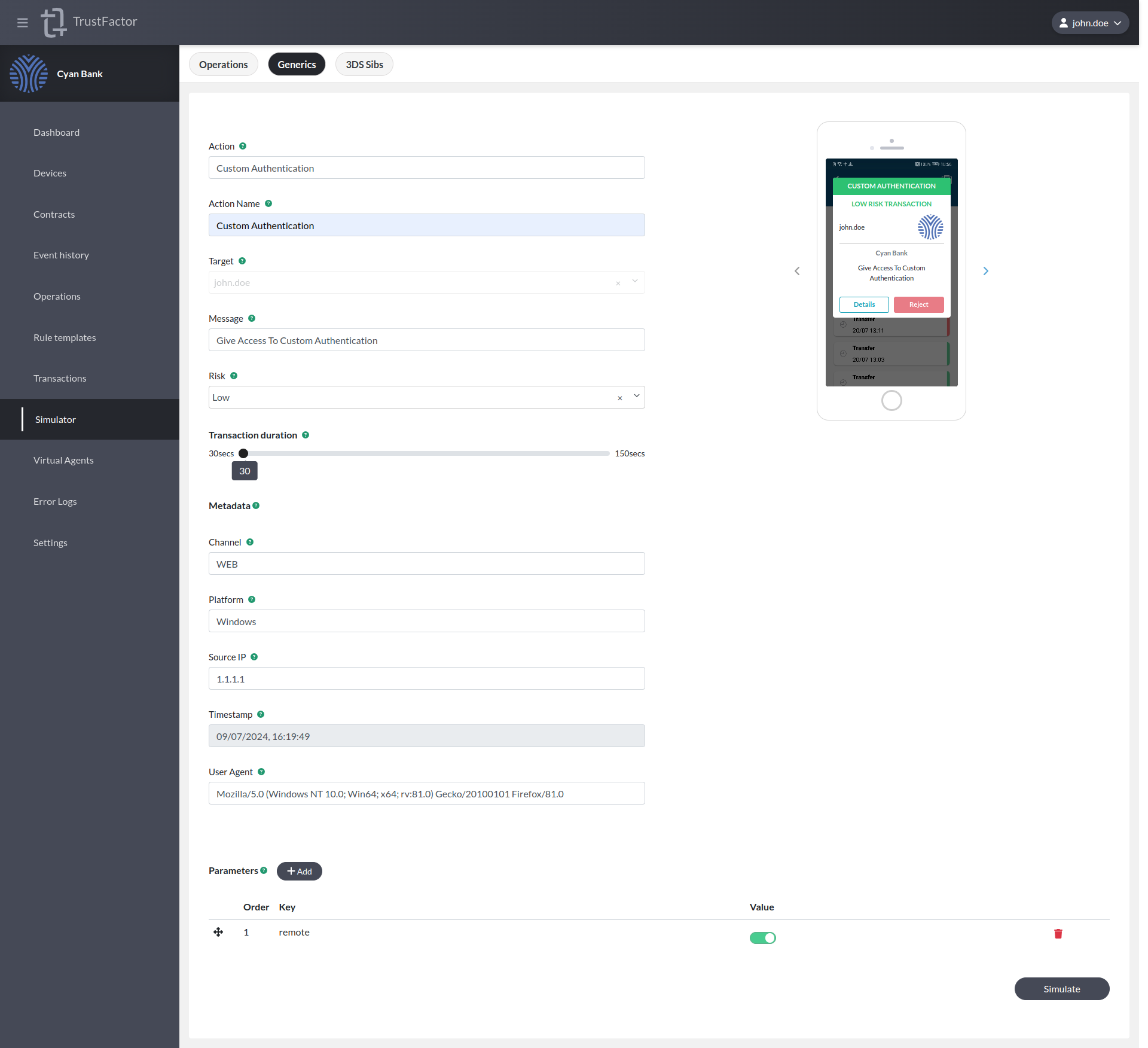 "Simulator Generics"